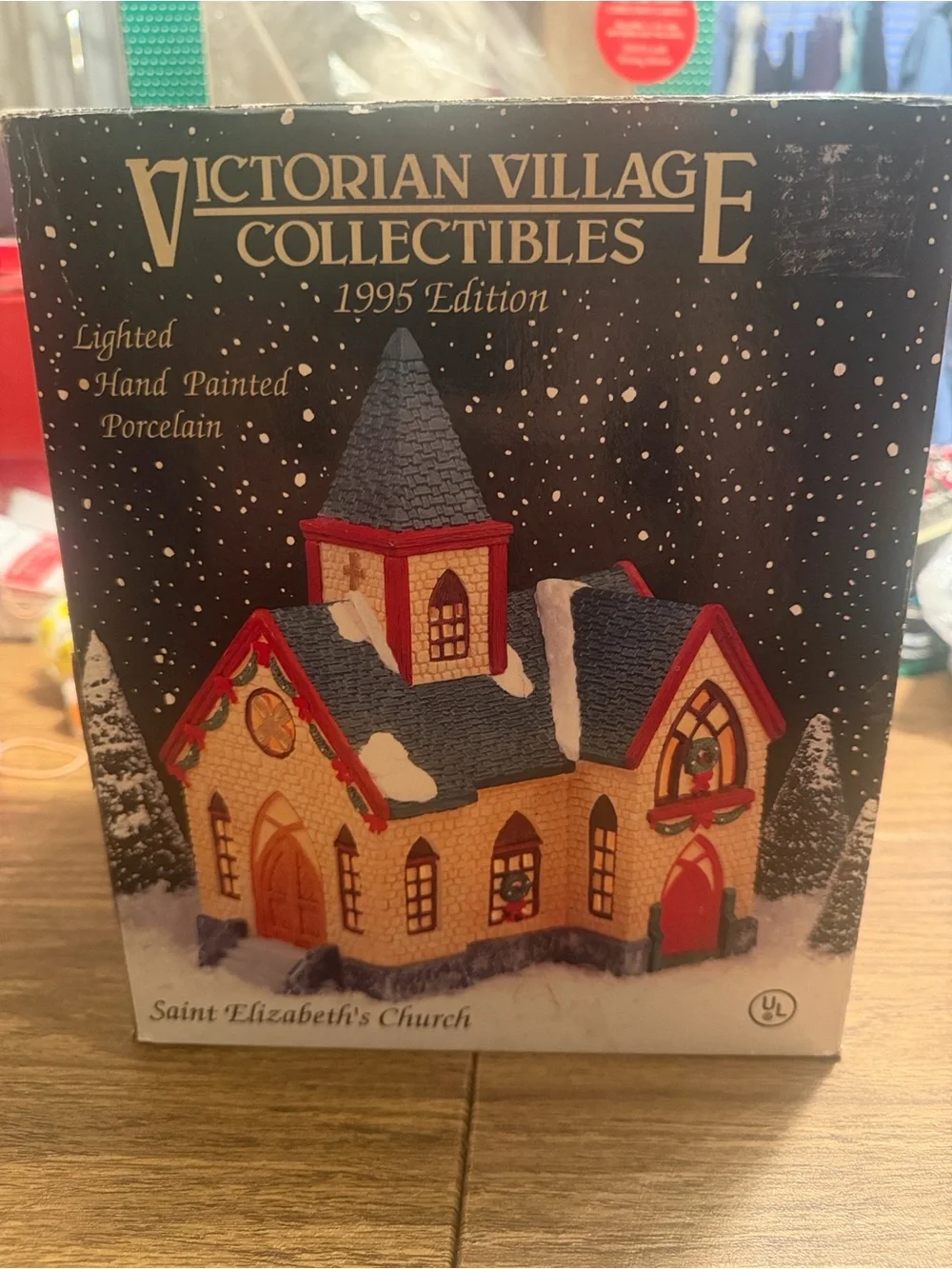 Saint Elizabeth's Church - Lighted Hand-Painted Porcelain (1995)